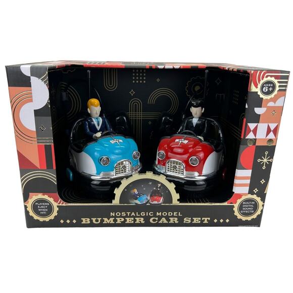 FAO Schwarz RC Head To Head Nostalgic Retro Bumper Car Set - For Kids 6+ NEW - Picture 1 of 4
